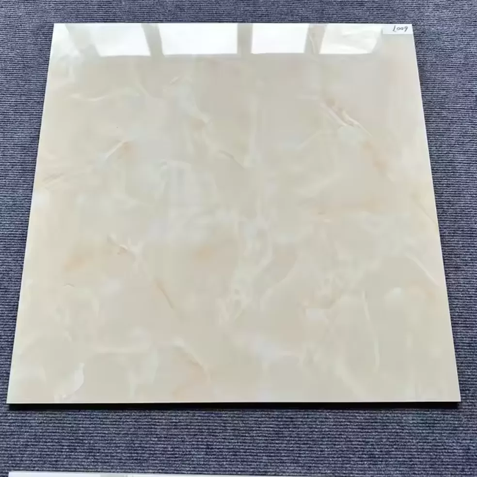 热卖carreaux sol 60x 60厘米釉面瓷砖现代黄玉设计光泽陶瓷室内地